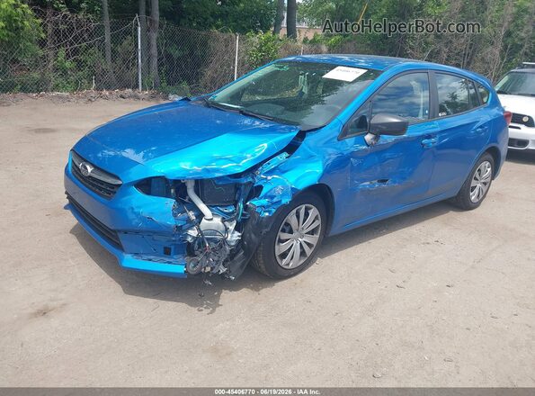 4S3GTAB6XM3701873 2021 SUBARU IMPREZA Синий Передняя левая четверть