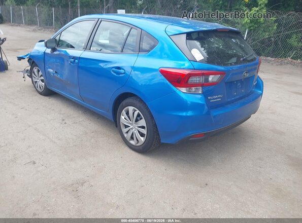 4S3GTAB6XM3701873 2021 SUBARU IMPREZA Синий Задняя левая четверть