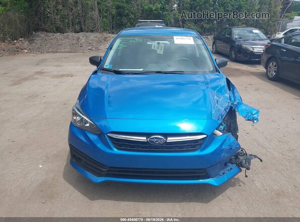 4S3GTAB6XM3701873 2021 SUBARU IMPREZA Синий Вид щитка приборов