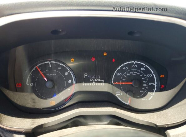 4S3GTAC64K3752880 2019 SUBARU IMPREZA Белый Вид щитка приборов