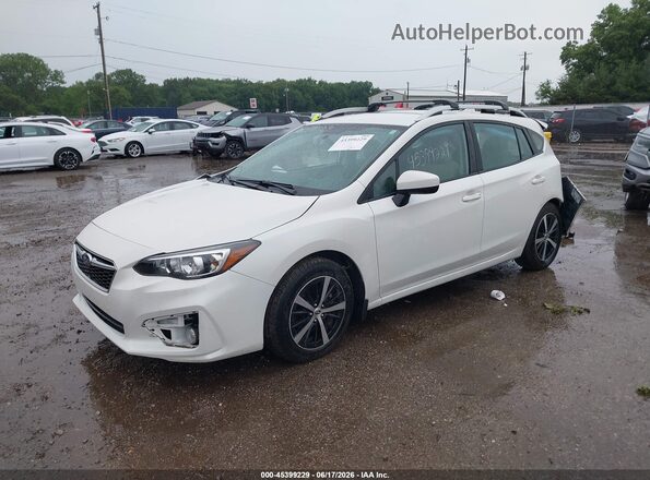 4S3GTAD60K3750686 2019 SUBARU IMPREZA White Առջևի ձախ երեք քառորդ տեսարան