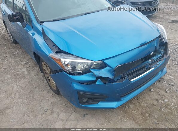 4S3GTAD61J3718795 2018 SUBARU IMPREZA Blue Vista frontal