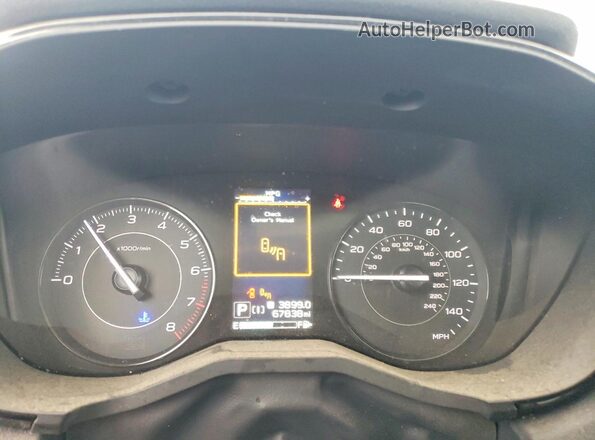 4S3GTAD61M3707218 2021 SUBARU IMPREZA Charcoal Widok zestawu wskaźników