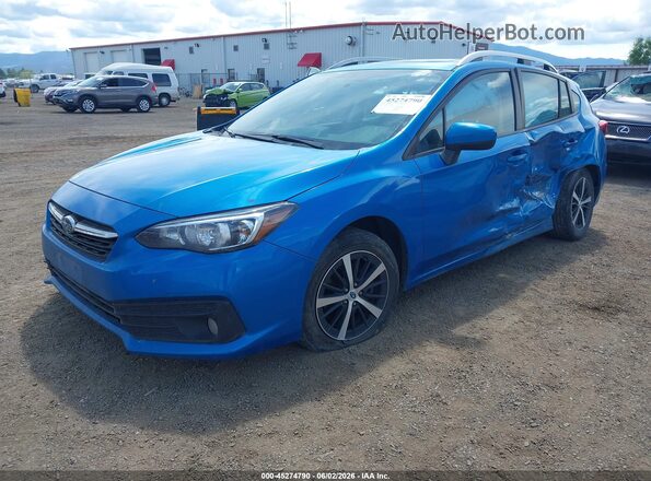 4S3GTAD62P3719639 2023 SUBARU IMPREZA Blue Передня ліва чверть
