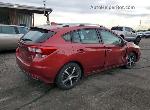 4S3GTAD64K3758256 2019 SUBARU IMPREZA Maroon Tył prawy