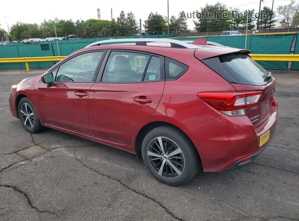 4S3GTAD64K3758256 2019 SUBARU IMPREZA Maroon Tył lewy