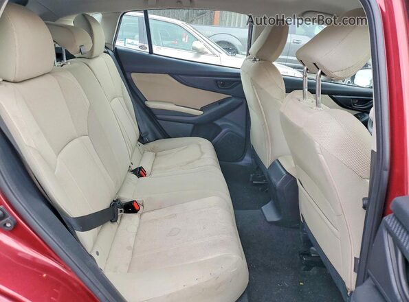 4S3GTAD64K3758256 2019 SUBARU IMPREZA Maroon Widok tylnych siedzeń