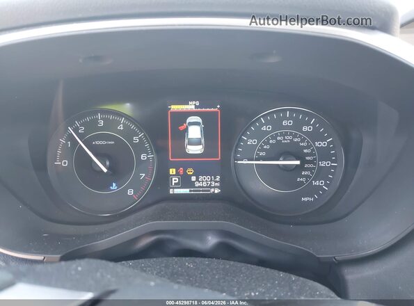 4S3GTAD65H3724643 2017 SUBARU IMPREZA Silver Widok tylnych siedzeń