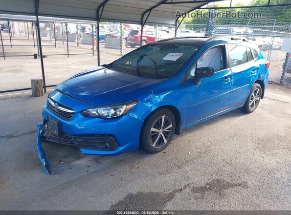 4S3GTAD67L3733627 2020 SUBARU IMPREZA Синий Передняя левая четверть