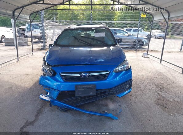 4S3GTAD67L3733627 2020 SUBARU IMPREZA Синий Вид задней части салона