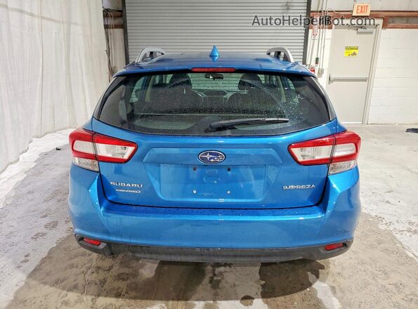 4S3GTAD68J3701637 2018 SUBARU IMPREZA Blue Widok z tyłu