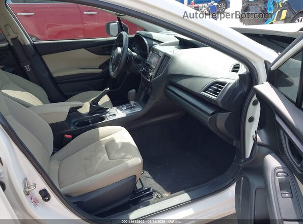4S3GTAD68K3705172 2019 SUBARU IMPREZA White Front interior view
