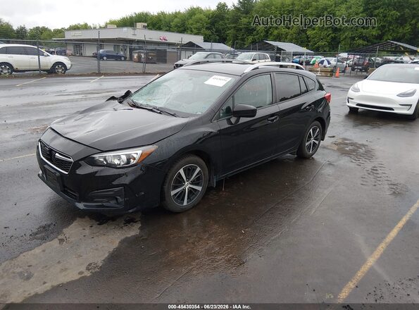 4S3GTAD68K3727981 2019 SUBARU IMPREZA Black წინა მარცხენა ხედი სამი მეოთხედიდან