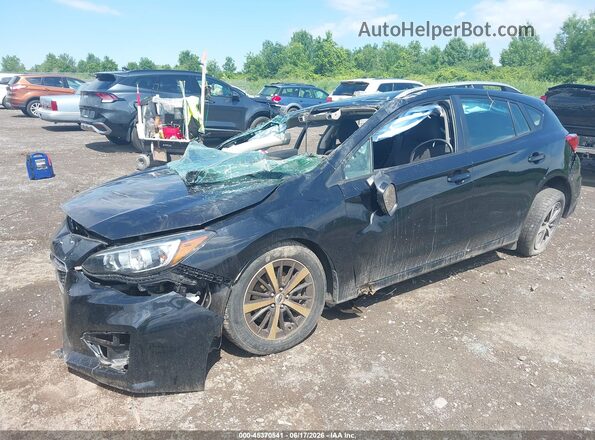 4S3GTAD68K3734901 2019 SUBARU IMPREZA Black Передня ліва чверть