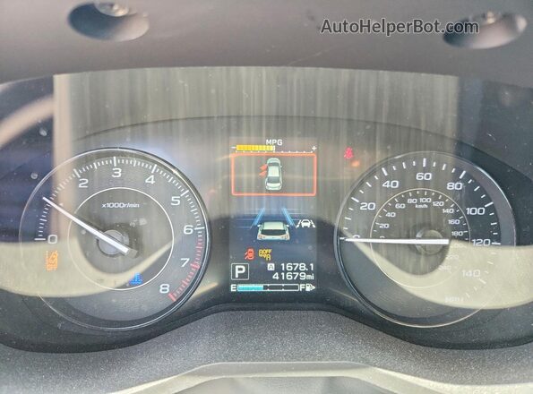 4S3GTAD69J3746313 2018 SUBARU IMPREZA Blue Widok zestawu wskaźników