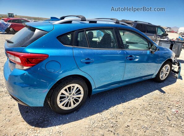 4S3GTAD69J3746313 2018 SUBARU IMPREZA Blue Tył prawy