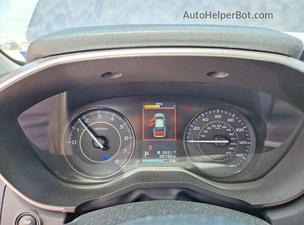 4S3GTAD69L3729918 2020 SUBARU IMPREZA Синий Вид щитка приборов
