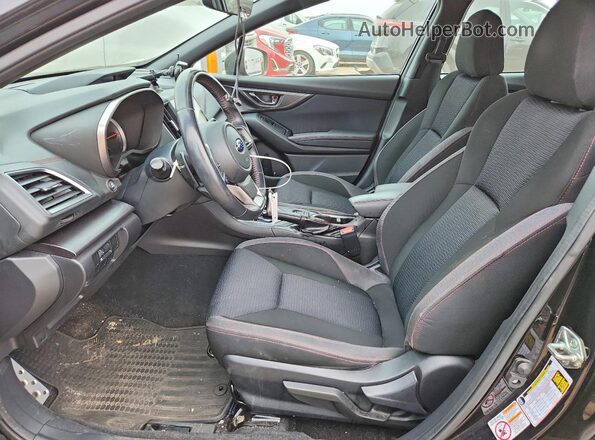 4S3GTAK62H3725462 2017 SUBARU IMPREZA Черный Вид салона спереди