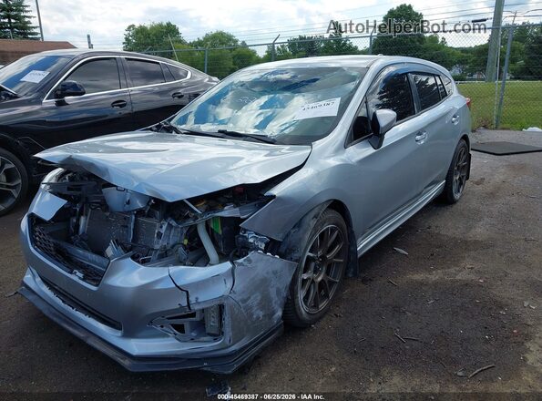 4S3GTAK65H3713192 2017 SUBARU IMPREZA Silver Front view