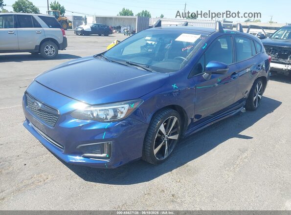 4S3GTAK69H3747653 2017 SUBARU IMPREZA Blue Przód lewy