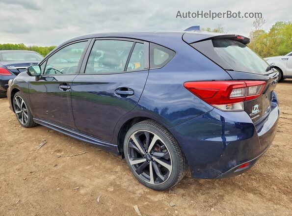 4S3GTAL63M3703107 2021 SUBARU IMPREZA Blue Tył lewy