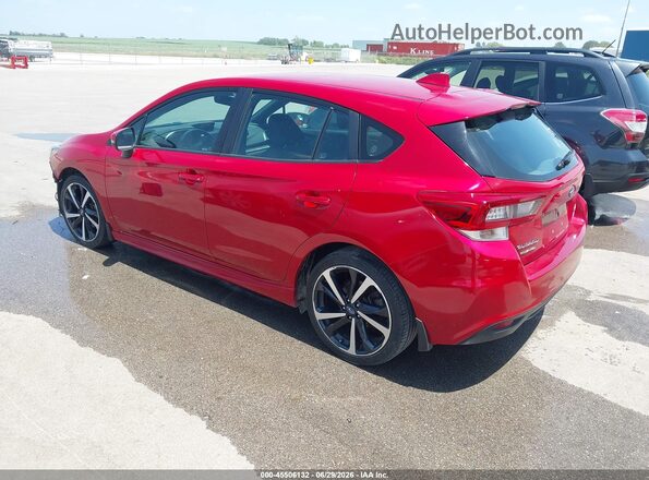 4S3GTAL67L3735444 2020 SUBARU IMPREZA Red Tył lewy