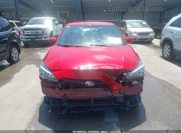 4S3GTAL67L3735444 2020 SUBARU IMPREZA Red Widok zestawu wskaźników