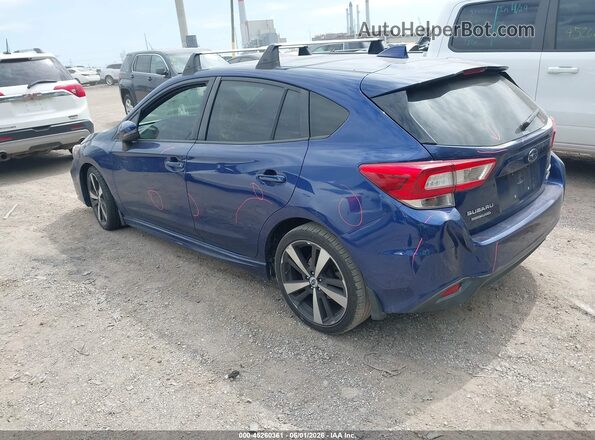 4S3GTAL68H3750591 2017 SUBARU IMPREZA Blue Rear left