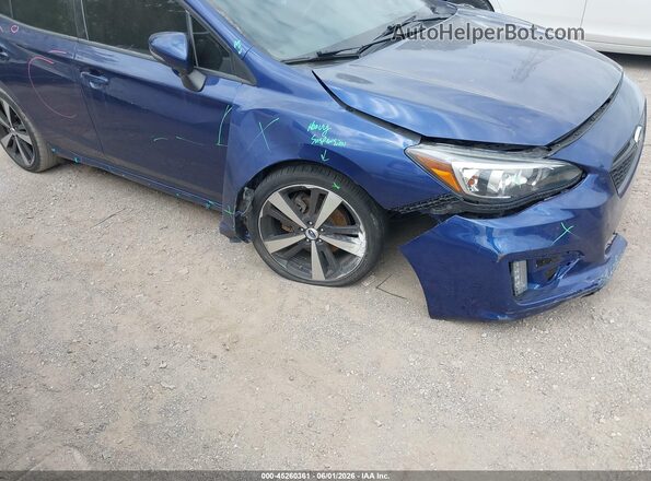 4S3GTAL68H3750591 2017 SUBARU IMPREZA Blue Front view