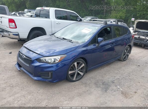 4S3GTAL68H3750591 2017 SUBARU IMPREZA Blue Front left