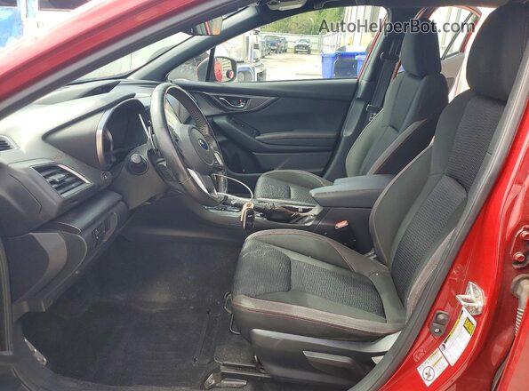 4S3GTAM62H3702065 2017 SUBARU IMPREZA Red Вид салону спереду