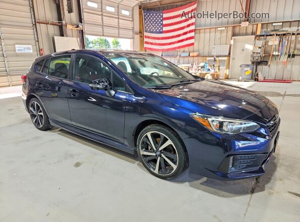 4S3GTAM62L3700969 2020 SUBARU IMPREZA Blue Front right
