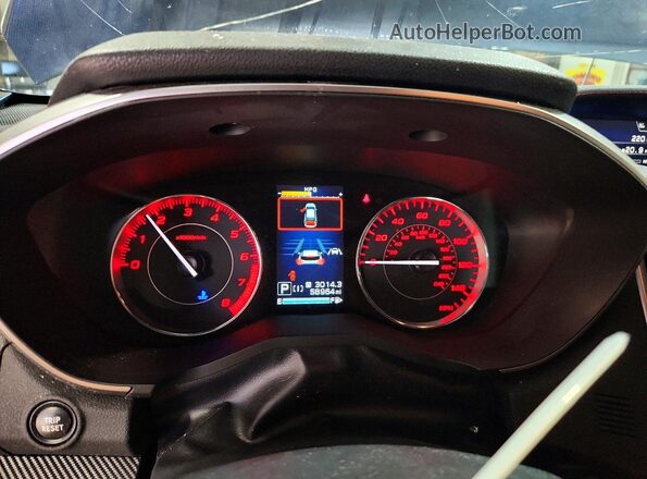 4S3GTAM62L3700969 2020 SUBARU IMPREZA Blue Instrument cluster view