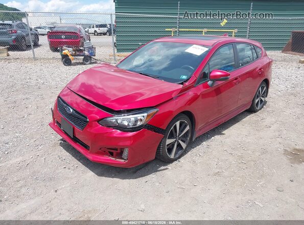 4S3GTAM66K3757559 2019 SUBARU IMPREZA Red Vista tres cuartos delantera izquierda