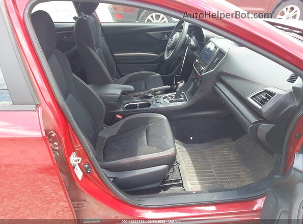 4S3GTAM66K3757559 2019 SUBARU IMPREZA Red Vista interior delantera