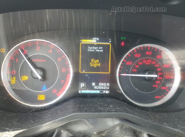 4S3GTAM67P3712024 2023 SUBARU IMPREZA Blue Widok zestawu wskaźników