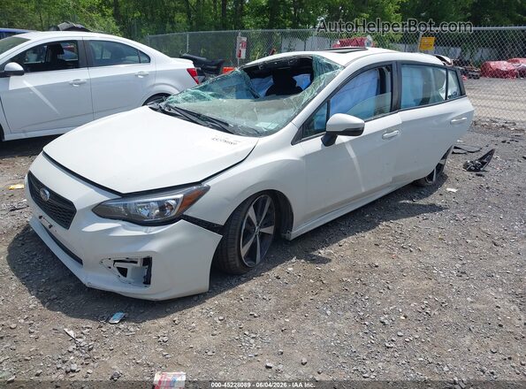 4S3GTAM68H3754980 2017 SUBARU IMPREZA White Przód lewy