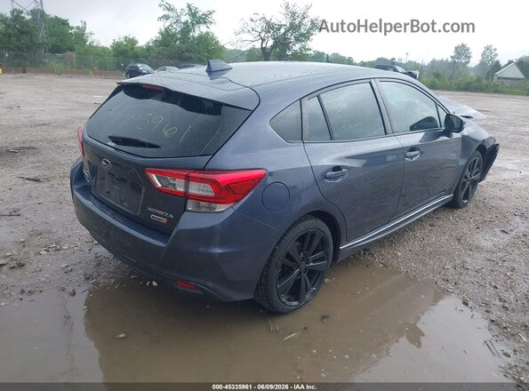 4S3GTAM6XH3713220 2017 SUBARU IMPREZA Gray Trasero derecho