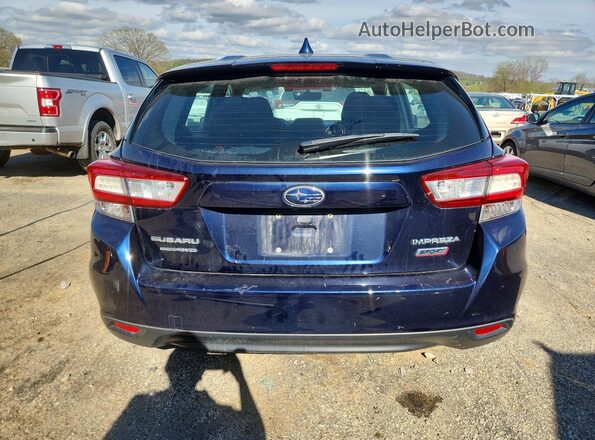 4S3GTAM6XK3705349 2019 SUBARU IMPREZA Blue Rear view