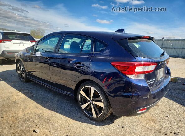 4S3GTAM6XK3705349 2019 SUBARU IMPREZA Blue Rear left