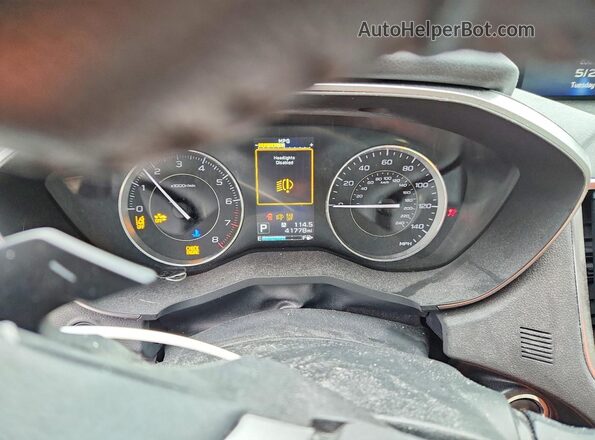 4S3GTAT67K3743008 2019 SUBARU IMPREZA White Вид щитка приладів