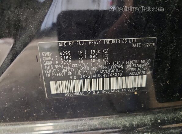 4S3GTAU60H3708348 2017 SUBARU IMPREZA Черный 