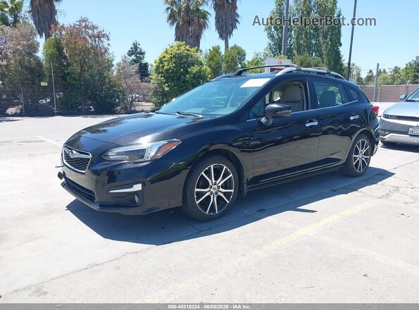 4S3GTAU67H3741010 2017 SUBARU IMPREZA Black Przód lewy