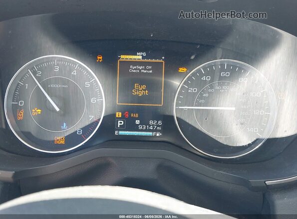 4S3GTAU67H3741010 2017 SUBARU IMPREZA Black Widok tylnych siedzeń
