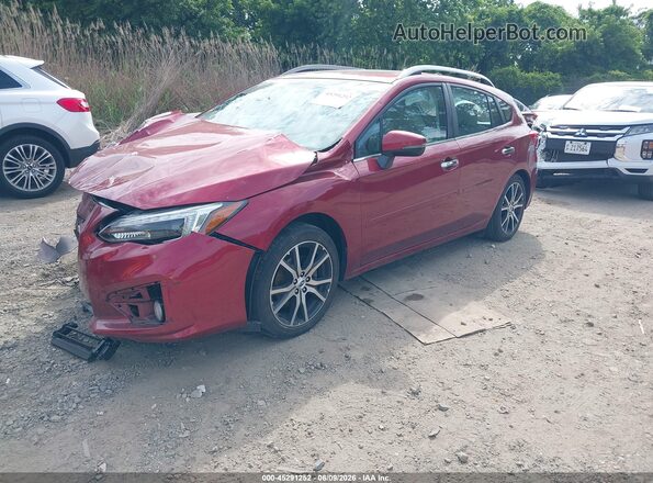4S3GTAU69K3749178 2019 SUBARU IMPREZA Красный Передняя левая четверть