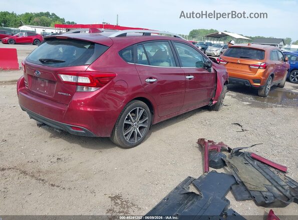 4S3GTAU69K3749178 2019 SUBARU IMPREZA Красный Задняя правая четверть