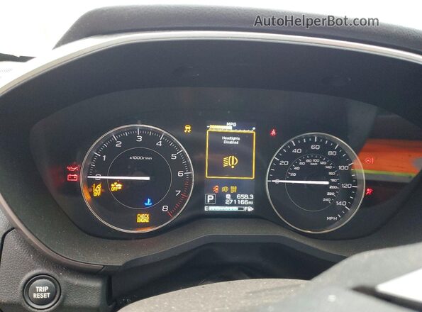 4S3GTAU6XH3753314 2017 SUBARU IMPREZA Gray Вид щитка приладів