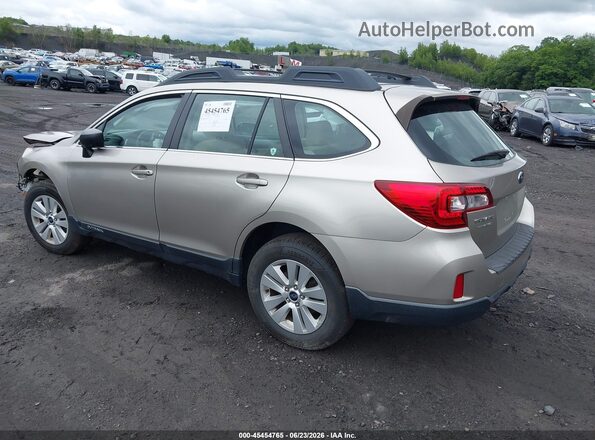 4S4BSAAC0H3285466 2017 SUBARU OUTBACK Бежевый Задняя левая четверть