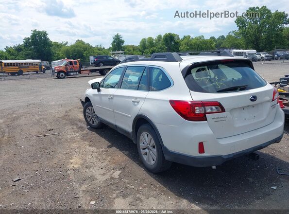 4S4BSAAC1H3250158 2017 SUBARU OUTBACK Белый Задняя левая четверть