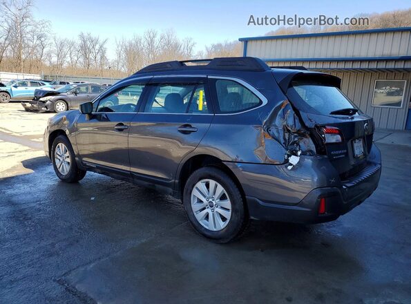 4S4BSAAC1J3296465 2018 SUBARU OUTBACK Gray Trasero izquierdo